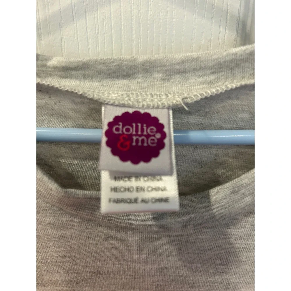 Dollie &‎ Me Girls Gray Pink Unicorn Tulle Tutu Dress Long Sleeve Size 14 k7000